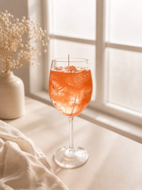 Aperol sprits kaars