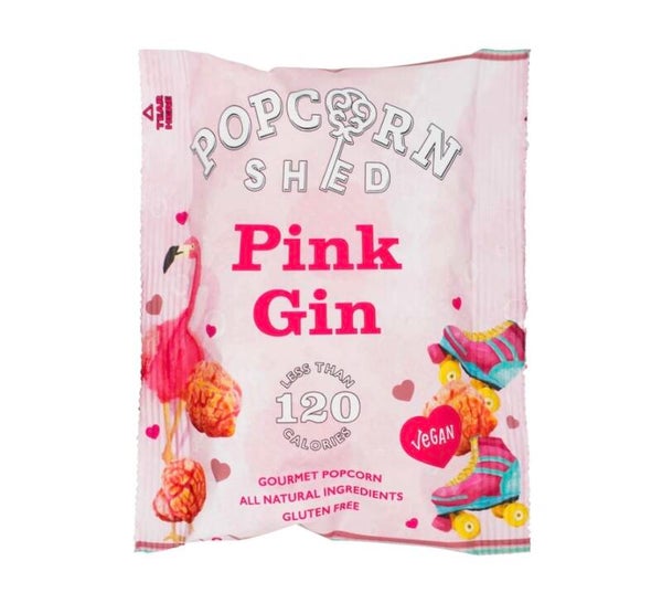 Vegan Pink Gin Gourmet Popcorn Snack
