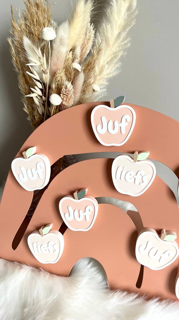 Magneet appel Juf