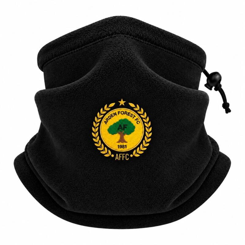 Black Arden Forest FC snood with club crest
