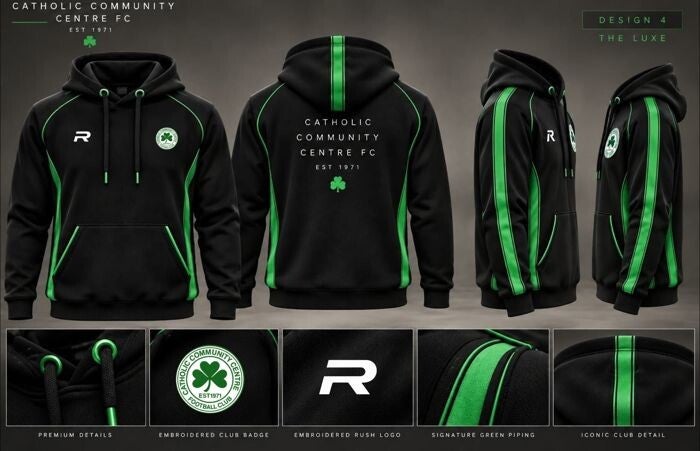 CCC FC The Luxe hoodie — black