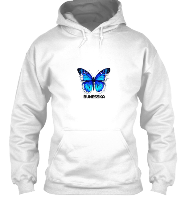 Bluza Biała z kapturem BUNESSKI 🦋