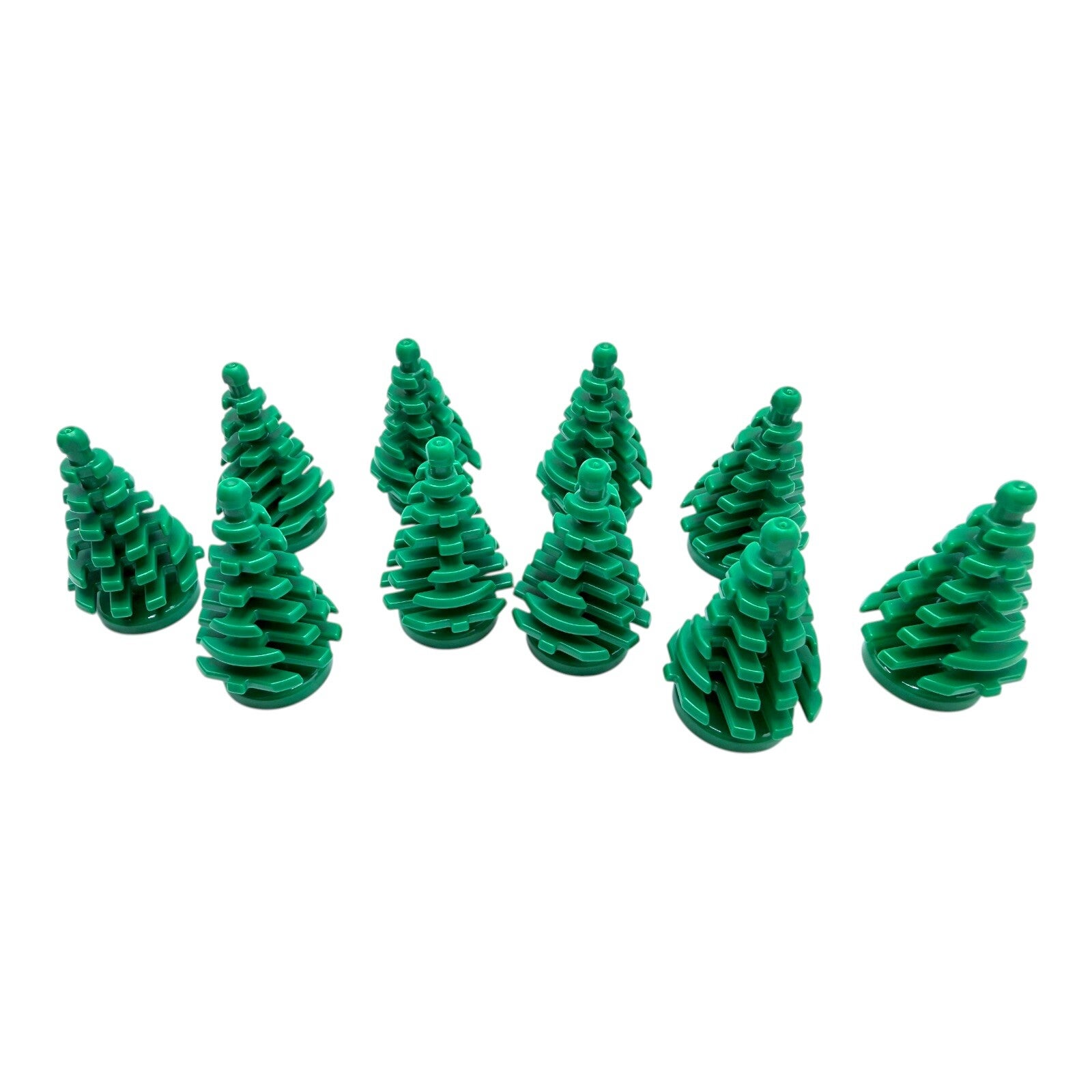 LEGO 10x Tanne klein Dark Green 2435 Fichte Baum Wald Zubehör Landschaft NEU
