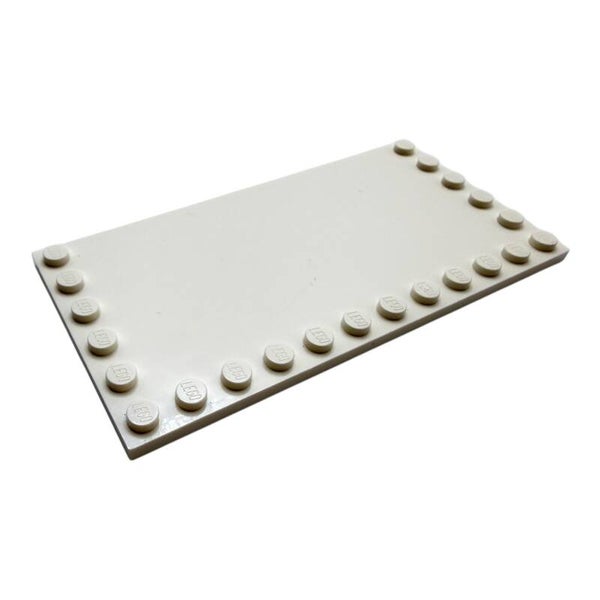 LEGO Fliese 6x12 Randnoppen Weiß 6178 4527977 Plate 22 Knobs studs on edge White