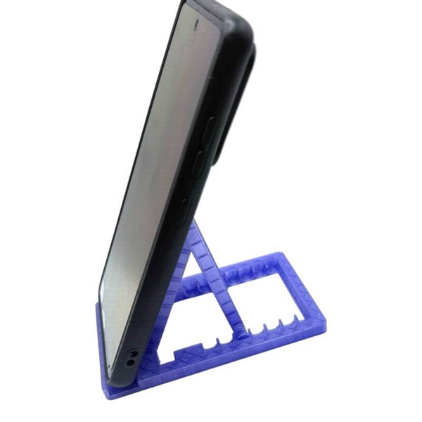 Handyhalterung klappbar Transparent Lila PETG Smartphone Ständer verstellbar