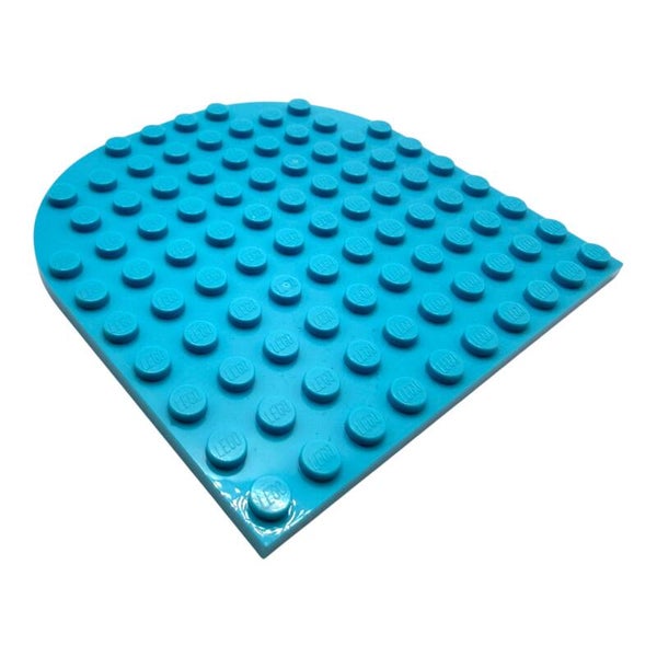 LEGO Platte 10x10 abgerundet Medium Azure 80031 Baseplate Rund Ecke hellblau