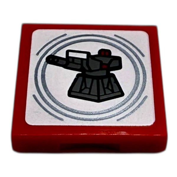 LEGO Star Wars SMART Tag Imperiale Laserkanone Smart Brick Zubehör Fliese 2x2