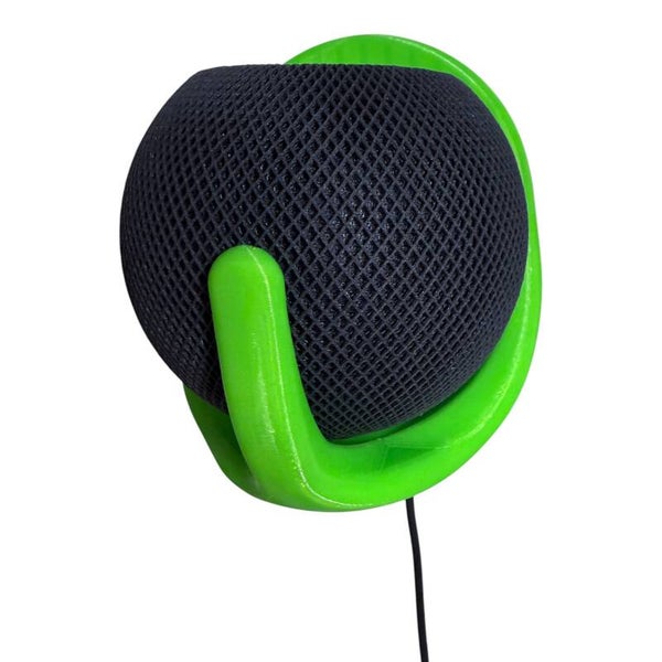 Wandhalterung passend für Apple HomePod Mini PETG Neon Grün Kabelhalter Zubehör