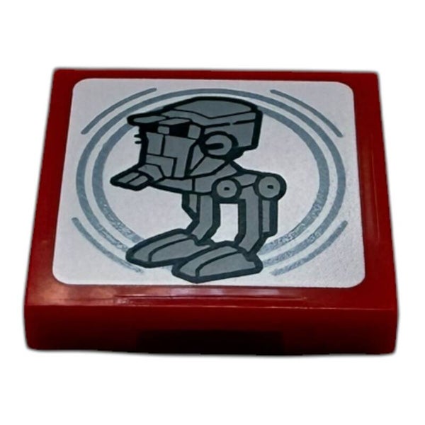 LEGO Star Wars Smart Tag Fliese 2x2 AT-ST 75424 Neu Ergänzung Kampfläufer Play