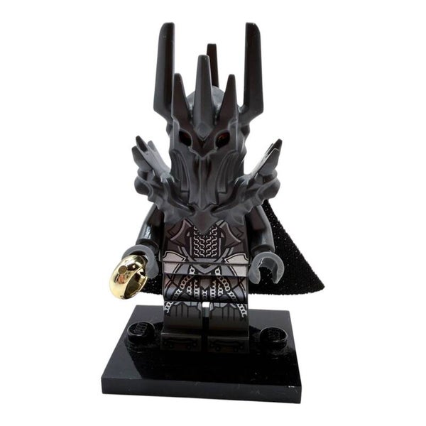 LEGO Herr der Ringe Sauron Minifigur lor139 mit Ring Umhang aus 10373 Mittelerde