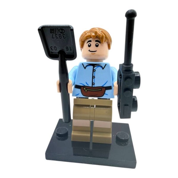 LEGO Jurassic World Ben Minifigur mit Schaufel Funkgerät 76939 neu Park Figur
