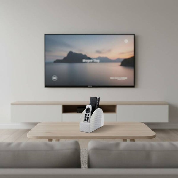 Fernbedienung Halter 4-fach weiß PETG Tisch Organizer Remote Holder Couchtisch