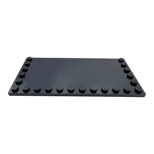 LEGO Fliese 6x12 Randnoppen Black 6178 6147030 Plate 22 Knobs Schwarz NEU