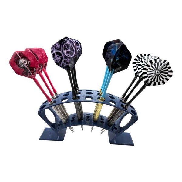 Dartständer für 27 Pfeile Dart Halter Softdart Steeldart Dart Display blau NEU