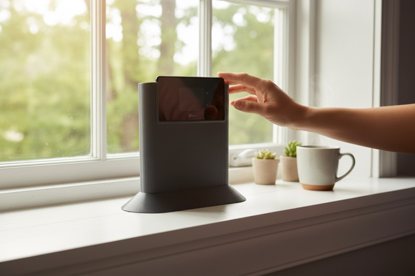 Standfuß TP-Link M8550 5G LTE Router Fensterbank Erhöhung Empfang Metallic Grau