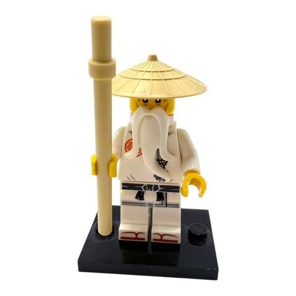 LEGO Ninjago Master Wu Legacy njo0996 Minifigur weiß Zubehör Meister Stab sensei
