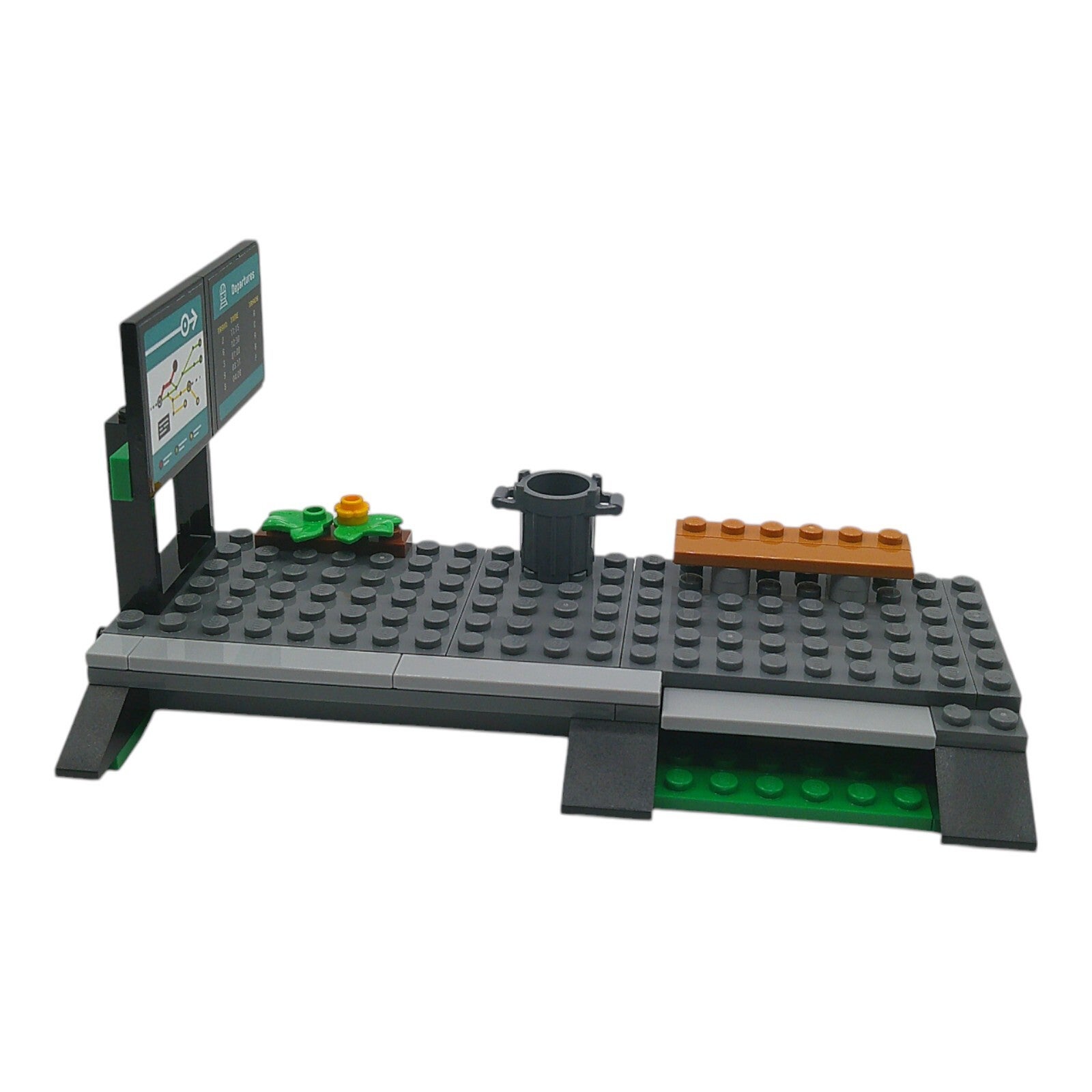LEGO® City 60423 2x Haltestelle Bahnhof Straßenbahn Eisenbahn mit Aufklebern Neu