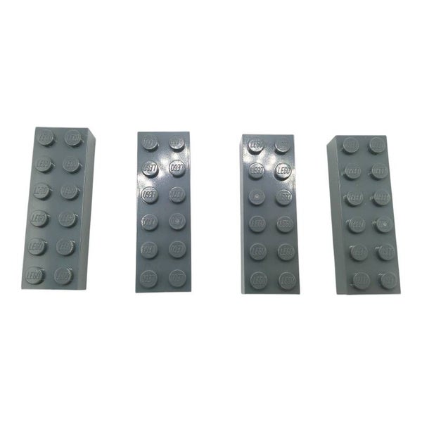 4x LEGO Steine 2x6 Dark Stone Grey dunkelgrau 4210875 44237