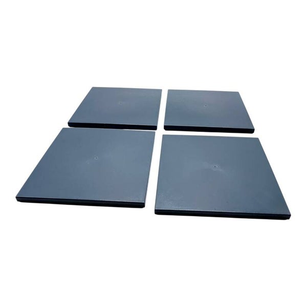 LEGO 4x Fliese 6x6 Dark Stone Grey Tile 6x6 10202 6147337 Platte Glatt grau