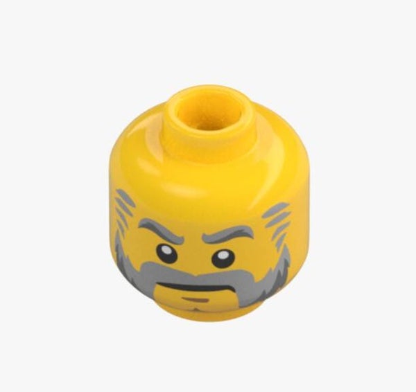 LEGO Kopf Gelb No.1559 6099581 19407 Bart Kopf Ritter Wikinger Sammler Minifigur