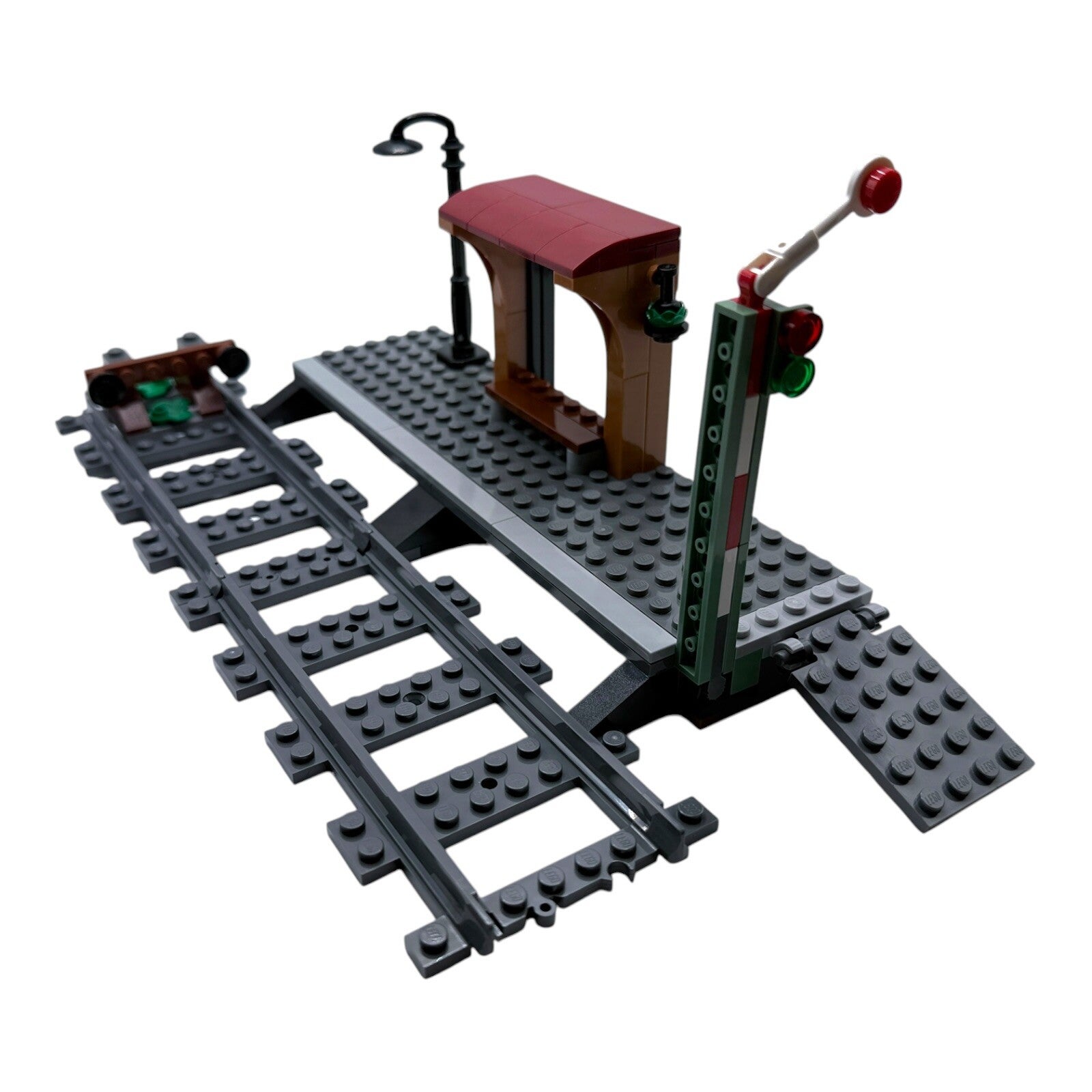 LEGO City 60511 Bahnsteig Bahnhof Eisenbahn Haltestelle mit Anleitung Bahnhof