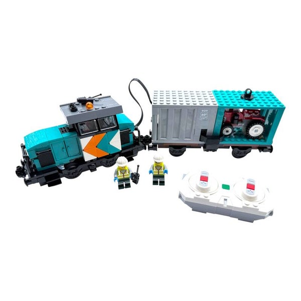 LEGO City Hafenlokomotive mit Powered Up Containerwaggon 60509 Eisenbahn Zug NEU