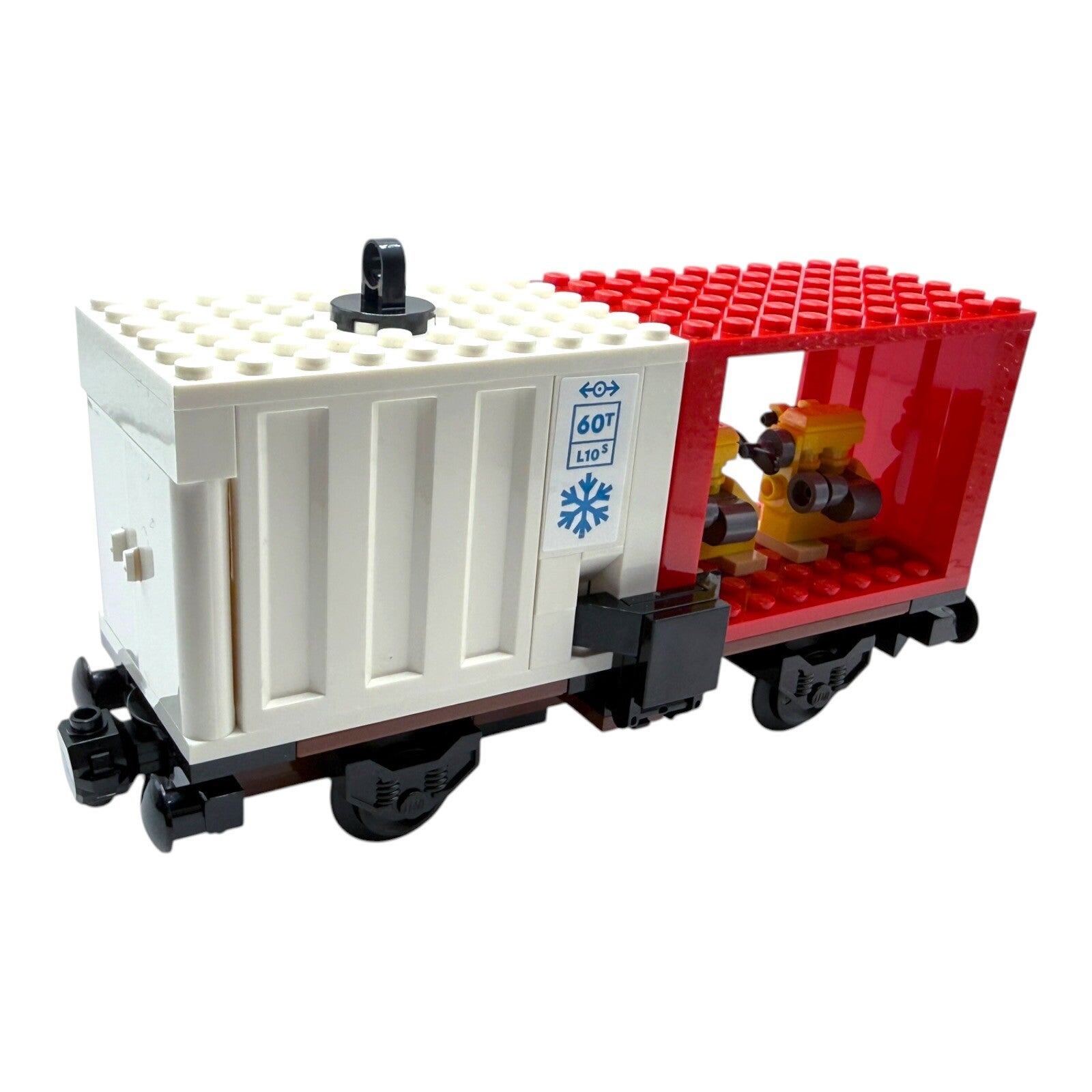 LEGO City Containerwaggon Kühlcontainer Motorcontainer 60509 Eisenbahn Zug Wagen