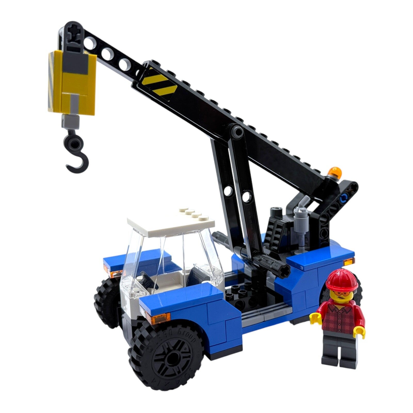 LEGO City Greifstapler Kran Containerkran 60509 mit Minifigur Bauanleitung NEU