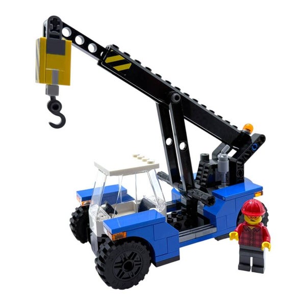 LEGO City Greifstapler Kran Containerkran 60509 mit Minifigur Bauanleitung NEU