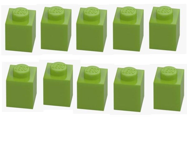 LEGO® 10x Stein 1x1 Grün Bright Yellowish Green 3005 4220634 Baustein NEU