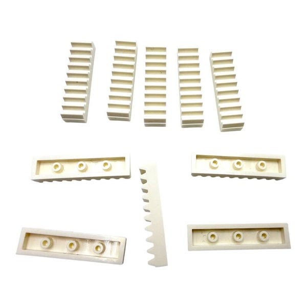 LEGO® 10x Technic Zahnstange 1x4 Weiß Zahnschiene Rack Gear Neu Lenkung 3743