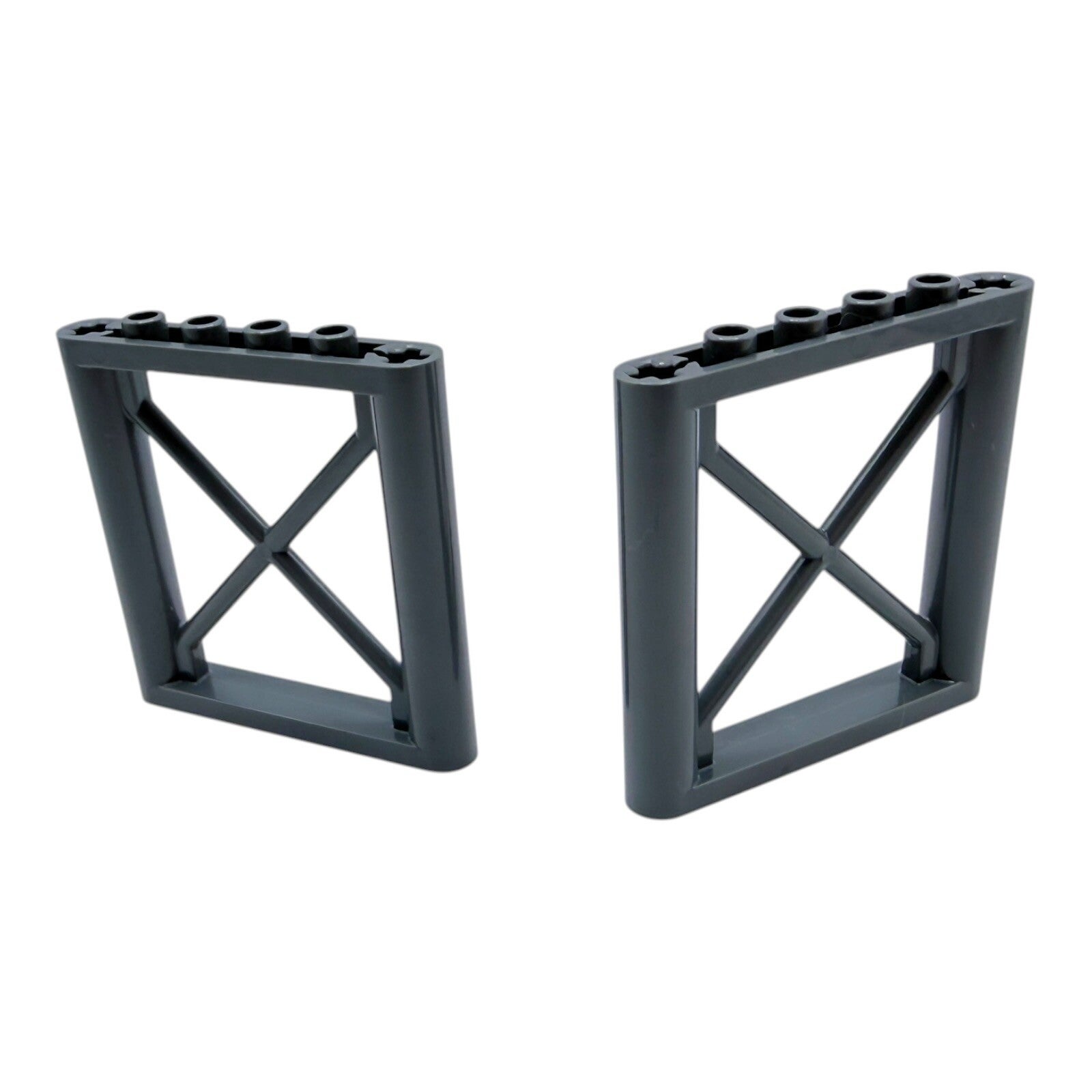LEGO 2x Stütze 1x6x5 Dark Stone Grey 64448 Gitter Technic Diagonalstrebe Grau