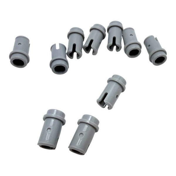 LEGO 10x Technic Verbinder Pins Medium Stone Grey 89678 Connector Grau NEU Pin