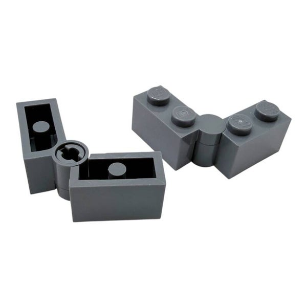 LEGO 2x Scharnier 1x2-1x2 hellgrau 3830 3831 Dark Stone Grey dunkelgrau Hinge
