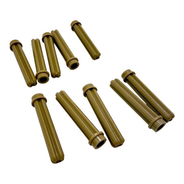 LEGO® 10x Technic Achse mit Stopper 3L Sand Yellow 6587 Neu Pins Verbinder