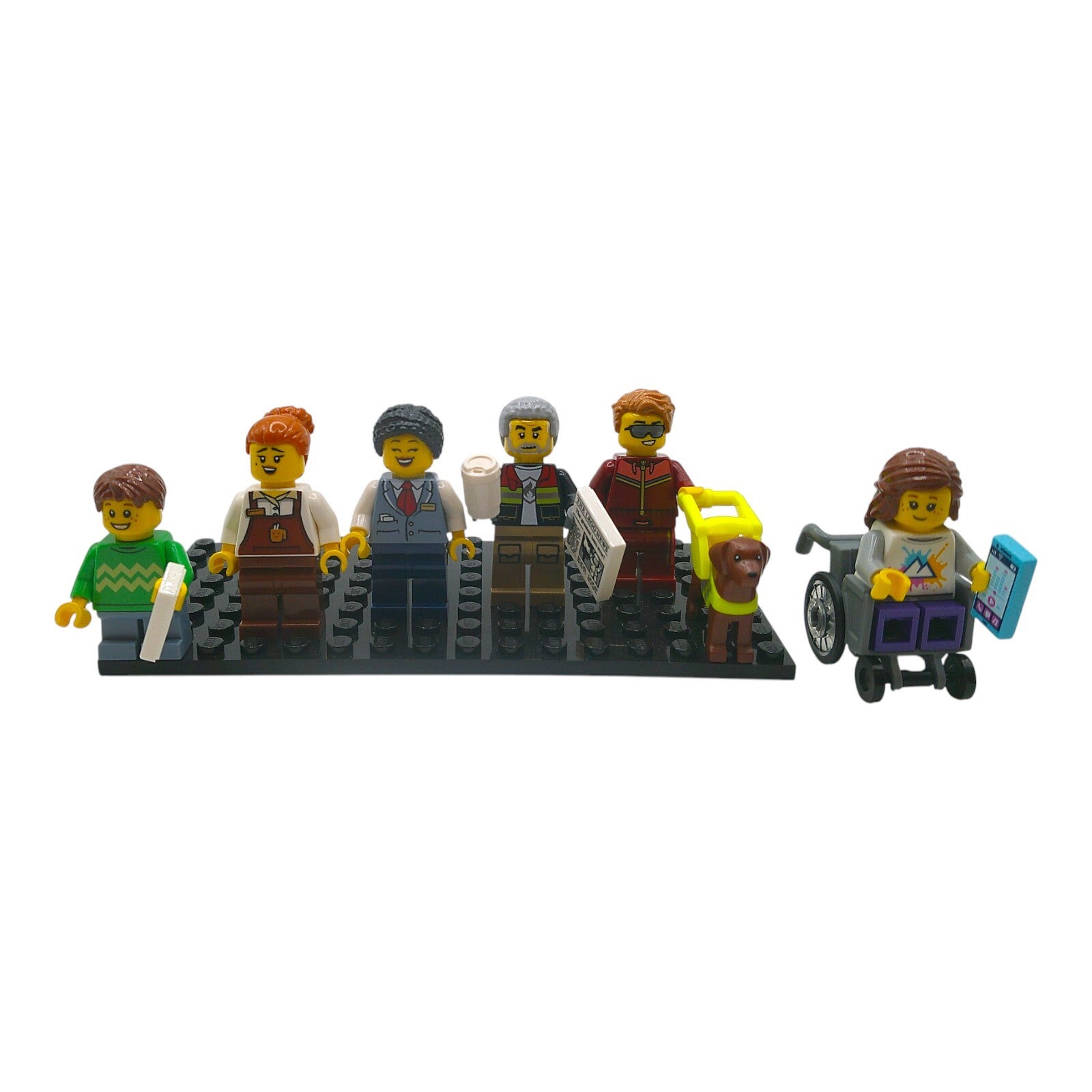 LEGO® City Minifiguren-Set – 6 Figuren mit Zubehör für realistische Stadtszenen