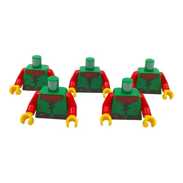 5x Lego® Zubehör "Waldläufer Oberteil" NO. 6191 6402701 76382