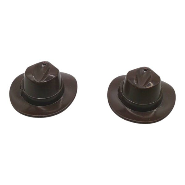 2x LEGO® Minifiguren Zubehör "Hut z.B. Indiana Jones Dark Brown" 6396165 61506