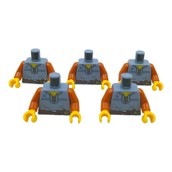 5x Lego® Hemd "Bauer hellblau" 6489480 7094 76382