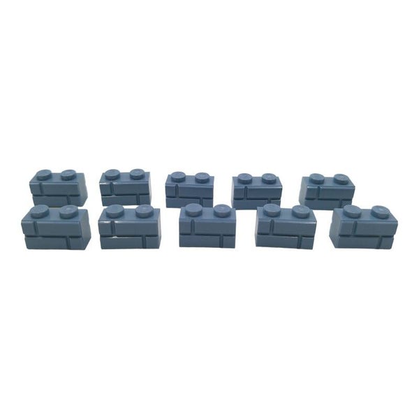 10x Lego® Mauerstein 1x2 Sand Blue 6417947 98283  Stein Blau Grau