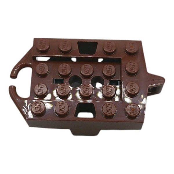 Lego® "Achterbahn Chassis 4x5 mit Rädern Reddish Brown" 6435317 26021