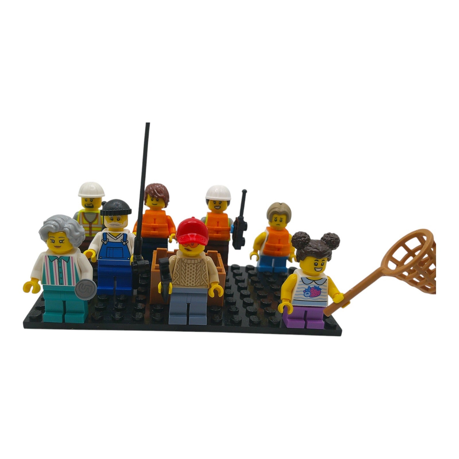 LEGO® City Minifiguren-Set – 8 Figuren mit Zubehör für realistische Stadtszenen
