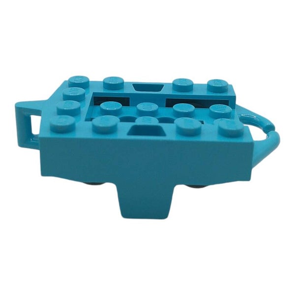 Lego® "Achterbahn Chassis 4x5 mit Rädern Medium Azur" 6261518 26021 Blau