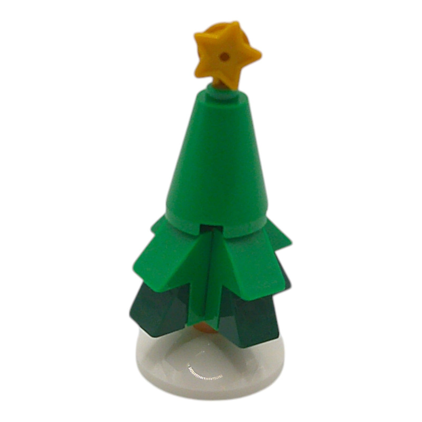 Lego® Zubehör "Weihnachtsbaum Tanne grün mit goldenem Stern"