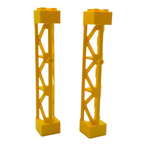 2x Lego® "Gittermast 2x2x10 Bright Yellow" 6074687 95347 gelb