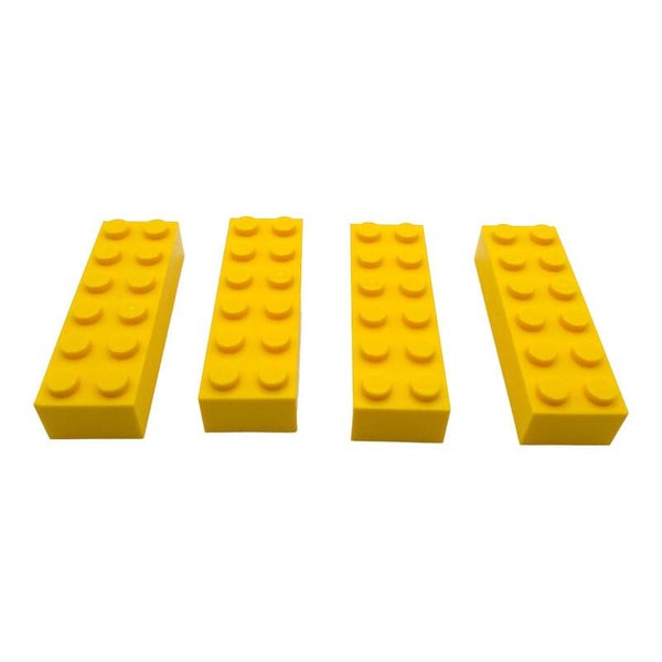 4x LEGO Steine 2x6 Bright Yellow Gelb 4181143 4423