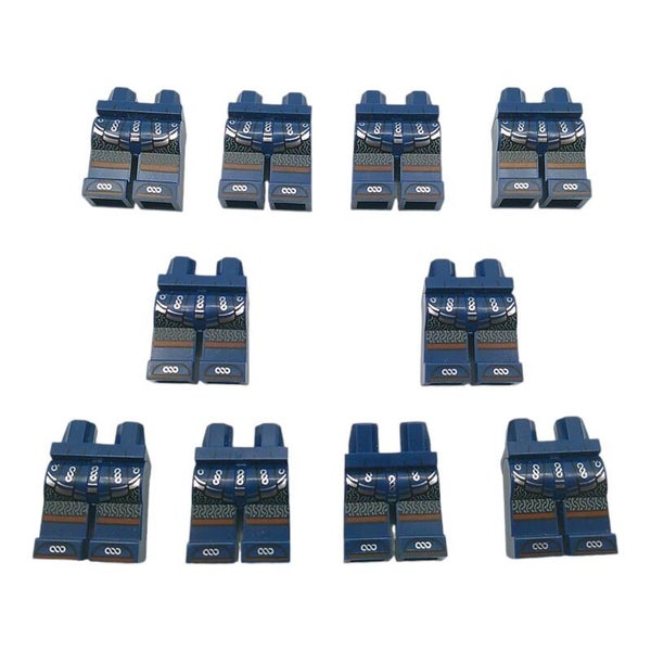 10x Lego® Beine "Wikinger blau" NO. 2552 104788