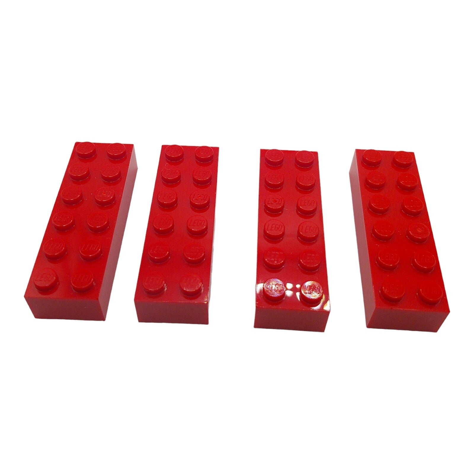 4x LEGO Steine 2x6 Bright Red Rot 4181138 44237