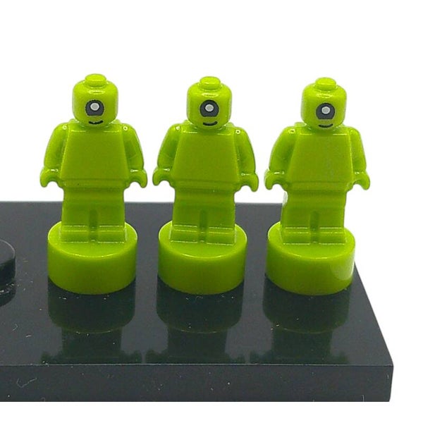 LEGO® 3x Mikrofigur "grüner Alien mit einem Auge"