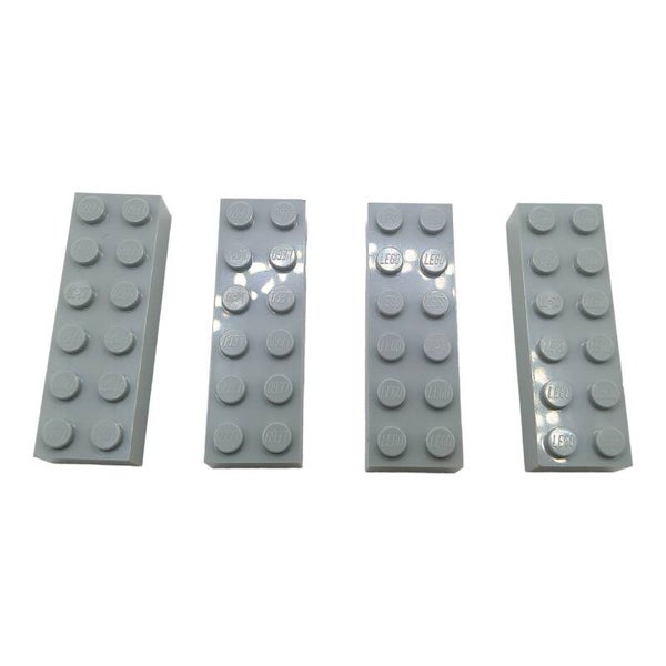 4x LEGO Steine 2x6 Medium Stone Grey hellgrau 4211795 44237